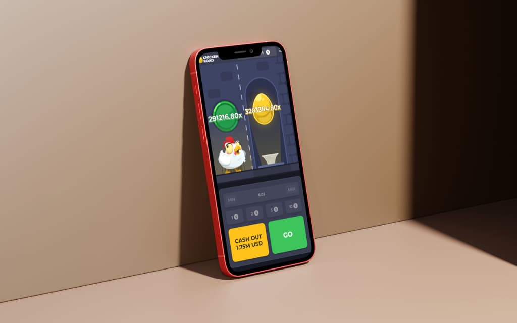 Chicken Road Casino-Spiel Mobile Interface